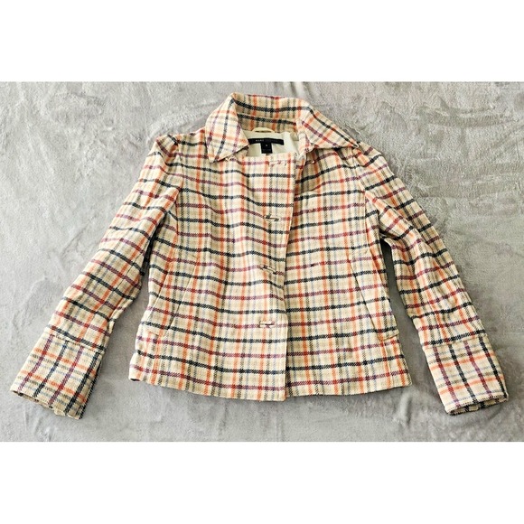 Marc Jacobs Jackets & Blazers - $500‎ Marc Jacobs Classic Plaid Wool Coat Preppy Vintage Size Small READ